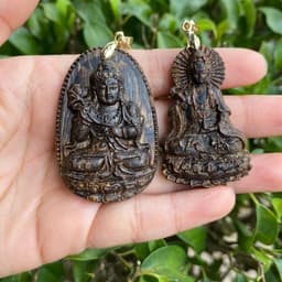 Thumbnail Mặt phật bản mệnh 12 con giáp Trầm hương mặt dây chuyền đeo cổ cho nam nữ - Xưởng Mộc Việt 2