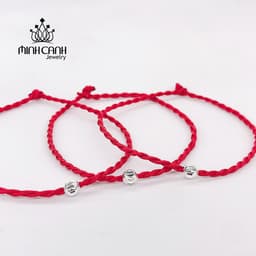 Thumbnail Vòng Tay Chỉ Đỏ Mix Bi Bạc Ta Mang Lại May Mắn - Minh Canh Jewelry 3