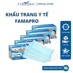 Thumbnail Khẩu trang y tế 4 lớp kháng khuẩn Cô Gái Famapro hộp 50cai 2