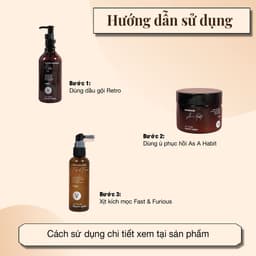 Thumbnail Bộ sản phẩm dầu gội thảo dược+ xịt bưởi kích mọc+ kem ủ tóc tráng gương combo 5 vyvyhaircare V 645ml / 680ml 2