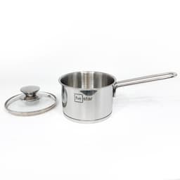 Thumbnail Quánh 3 đáy inox 430 Fivestar Standard nắp kính bếp từ FSQ14001 (14cm) 1