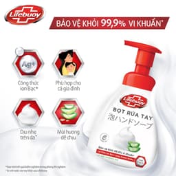 Thumbnail [Date 7/2025] Bọt rửa tay dưỡng ẩm Lifebuoy hương Lô Hội 250ml 3