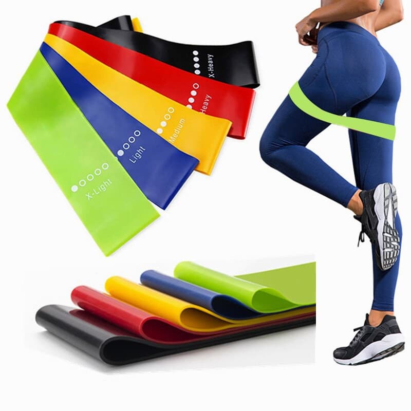 Ảnh Bộ 5 Dây Kháng Lực - Bộ Dây Đàn Hồi Tập Gym Tập Mông Bằng Cao Su Tự Nhiên Thân Thiện Môi Trường - Không Mùi Hãng Amalife 2