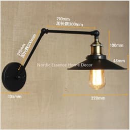 Thumbnail Đèn tường SuperVilighting, MS: ĐT-DPGTCN260, Trang trí phòng khách, shop, quán , Cần 400mm , Bảo hành 2 năm 4