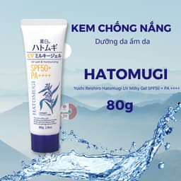 Thumbnail Kem chống nắng Reihaku Hatomugi SPF50+ PA++++ 80g dưỡng ẩm và làm sáng da chiết xuất ý dĩ - Bahachiha 4