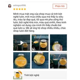 Thumbnail Tinh bột nghệ nguyên chất HNT NATURAL PRODUCT TBN100G 1