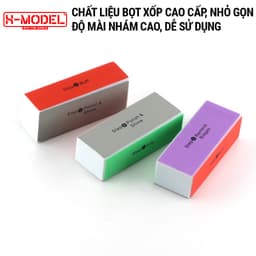 Thumbnail Dùng cụ mô hình gundam Mài, đánh bóng, chà nhám chuyên dụng X- MODEL 4 mặt có màu chất liệu cao cấp 3