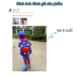 Thumbnail Balo cho bé trai đi học mẫu giáo mầm non 1989KIDS SHOP hình siêu nhân,chống thấm nước,siêu nhẹ,kích thước 30cm*13cm*26cm 3