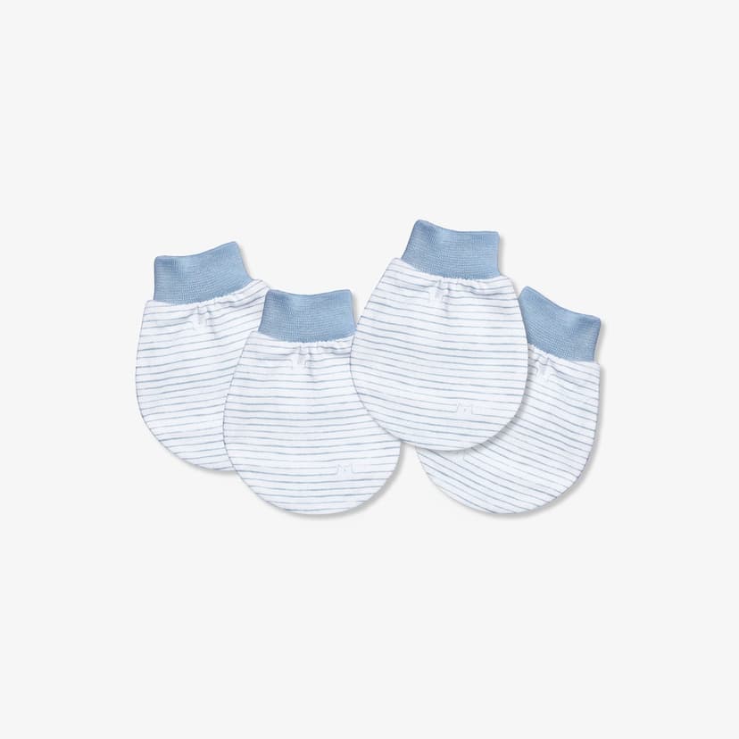 Ảnh Bao Tay Sơ Sinh MIOMIO(2 Đôi), Dành Cho Bé Gái Bé Trai, 100% cotton, Hoạ Tiết Thỏ, Sọc, Mèo Mây, Mặt Mèo 4