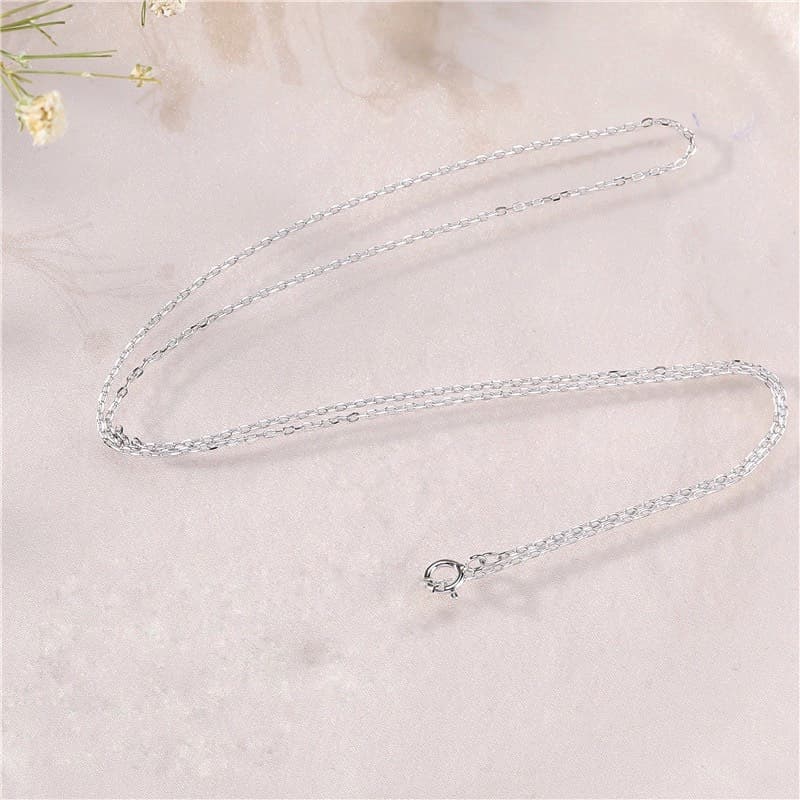 Ảnh Dây Chuyền Bạc Nữ DẾ BẠC Dạng Xích Đơn Giản D4033 1