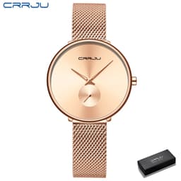 Thumbnail Đồng Hồ CRRJU 2165 Chống Nước Cho Nữ Bằng Thép Không Gỉ Kiểu Dáng Sang Trọng Thời Trang Giản Dị 1