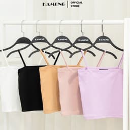 Thumbnail Áo hai dây thun nữ cao cấp KAMONG vải cotton 100% co dãn tốt A133 2