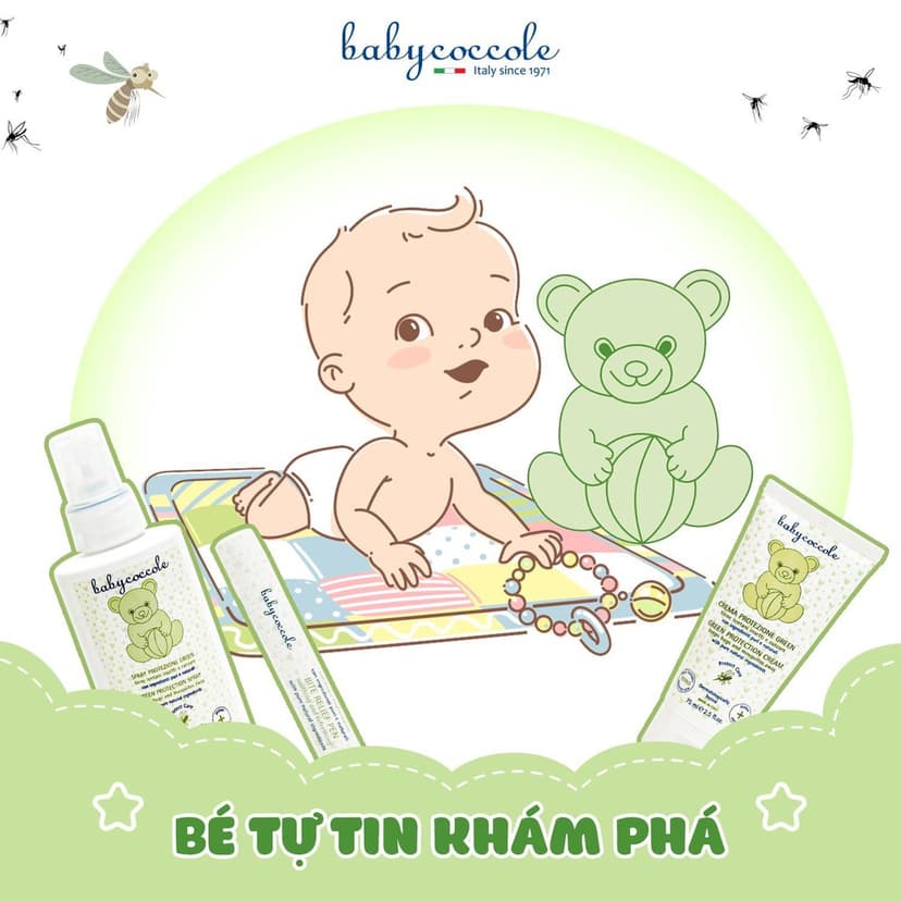 Ảnh Chống muỗi và côn trùng đốt Babycoccole 0M+ cho bé từ sơ sinh và cả gia đình 2