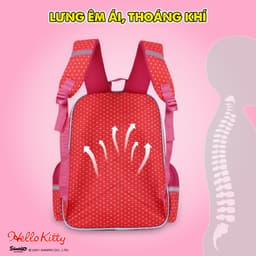 Thumbnail Balo Học Sinh Hello Kitty Siêu Nhẹ Dành Cho Bé Gái BL1076 3