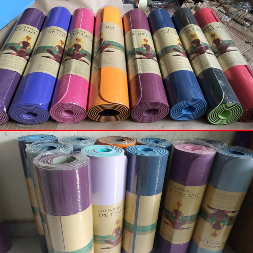 Ảnh Thảm Tập Yoga 2 Lớp TPE Cao Cấp - Chọn Màu Tặng Kèm Dây Và Túi Đựng Thảm Yoga Chính Hãng Amalife 3