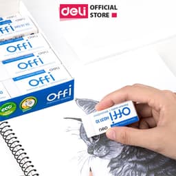 Thumbnail Gôm Tẩy Deli - Trắng - Phù hợp thi trắc nghiệm - 1 chiếc / 2 chiếc - EH03010/EH00110 1