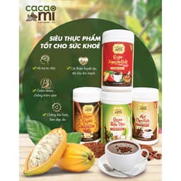 Thumbnail Bột cacao nguyên chất không đường CACAOMI chuyên làm bánh, pha trà sữa sô cô la hộp thượng hạng 250g 3