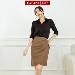 Thumbnail Chân váy xếp ly tà chéo KAMONG phong cách công sở CV006 2