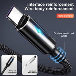 Thumbnail Dây cáp sạc nhanh HDOORLINK cổng Micro USB/ Type C/ iOS 25cm thích hợp cho điện thoại 2