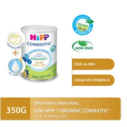 Thumbnail Combo 2 lon Sữa bột công thức HiPP 1 Organic Combiotic 350g (2 lon x 350g) 1