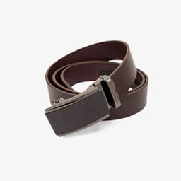 Thumbnail Thắt lưng nam da bò nguyên tấm Bụi leather - L111, màu nâu, mặt khóa tăng tự động thép không gỉ, BH 12 tháng 4