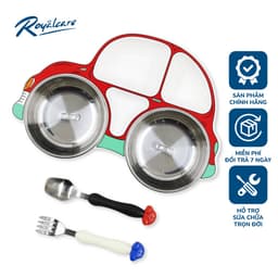 Thumbnail Khay ăn dặm cho bé bằng Inox cao cấp Royalcare phù hợp ăn BLW, ăn dặm kiểu Nhật và truyền thống 1