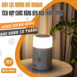 Thumbnail Máy lọc không khí MAX AIR MA025 lọc 99,97% bụi mịn, khử khuẩn, diệt nấm mốc, bảo hành 12 tháng, 1 đổi 1, hàng chính hãng 4