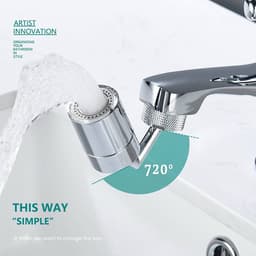 Thumbnail Đầu Nối Vòi Nước Xoay 720 Độ Với 2 Chế Độ Chảy Tiện Lợi Phù Hợp Với Nhiều Loại Vòi Lavabo - OENON 2
