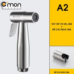 Thumbnail Vòi xịt vệ sinh tăng áp cao cấp INOX 304 C'MON VX-02-A 4