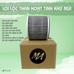 Thumbnail Combo 2 màng lọc không khí MAX AIR loại than hoạt tính Carbon khử mùi, lọc bụi mịn, lọc sạch lông chó mèo 3
