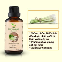 Thumbnail Tinh dầu Sả Chanh 50ml nguyên chất TAMAS, Tinh dầu thơm phòng, treo xe Ô tô, dùng cho đèn xông, máy khuếch tán tinh dầu 4