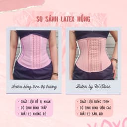 Thumbnail Gen Nịt Bụng Sau Phẫu Thuật Hút Mỡ - Latex Định Hình Eo Lolita Hồng 27 Xương WSTORE - Chính Hãng Latex By W.STORE 3