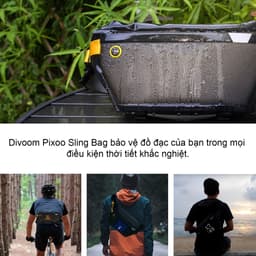 Thumbnail Túi đeo chéo nam nữ Divoom Pixoo Slingbag, màn hình Led pixel art, tích hợp app Divoom, nhập và hiển thị tin nhắn 3