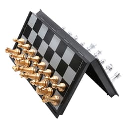 Thumbnail Bộ Cờ Vua Nam Châm Cao Cấp Cỡ Vừa 32cm Theo Tiêu Chuẩn Quốc Tế Phủ Nhũ Vàng Nhũ Bạc Hãng Amalife 4