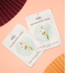 Thumbnail Mặt Nạ Giấy Dưỡng Trắng Mờ Thâm Mụn - Chiết Xuất Hoa Nhung Tuyết RIORI HANA 1