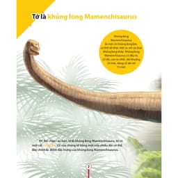 Thumbnail Sách-Kiến thức về khủng long-Cổ khủng long Mamenchisaurus dài bao nhiêu?Cơ thể khủng long chứa đầy bí mật 3