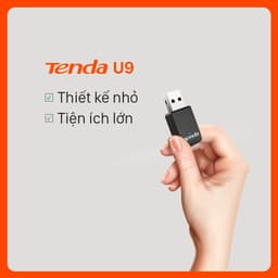 Thumbnail Bộ Chuyển Đổi USB WiFi Tenda U9 Chuẩn AC Tốc Độ 650Mbps - Hàng Chính Hãng 4