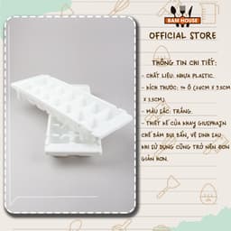 Thumbnail Khay làm đá nhựa dẻo 14 viên lớn Bam House chất nhựa ABS an toàn cao cấp KDN01 2