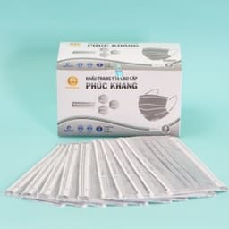 Thumbnail Khẩu trang y tế cao cấp 4 lớp PHÚC KHANG màu xám đạt chuẩn y tế - MEDICAL 1