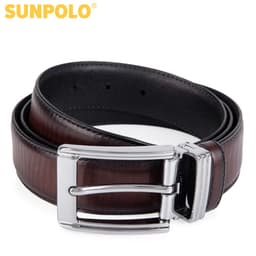 Thumbnail Dây Nịt Nam Da Bò Khóa Kim Cao Cấp SUNPOLO - BSMK36 2
