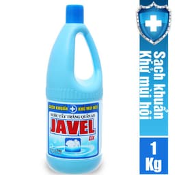 Thumbnail Nước tẩy trắng quần áo nước Javel Lix 1Kg - tẩy quần áo sạch khuẩn, khử mùi hôi - JL100 2
