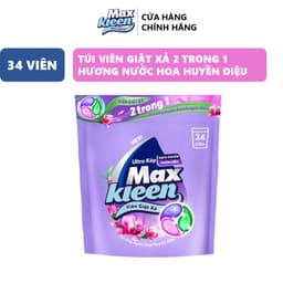 Thumbnail Túi Viên Giặt Xả MaxKleen Hương Nước Hoa Huyền Diệu (34 Viên) 1