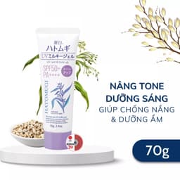 Thumbnail Kem chống nắng Reihaku Hatomugi SPF50+ PA++++ 80g và kem chống nắng nâng tone dưỡng ẩm và làm sáng da 70g - Bahachiha 2