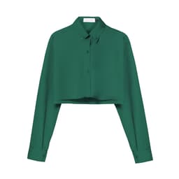 Thumbnail TATICHU - Áo sơ mi kate croptop form rộng - Cropped Inspiration Shirt 3