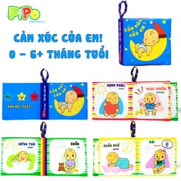 Thumbnail Sách vải sơ sinh PiPoVietnam chủ đề Cảm xúc của em 3