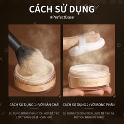 Thumbnail Phấn phủ trang điểm FOCALLURE dạng bột kiềm dầu mềm mại tự nhiên 12g 3