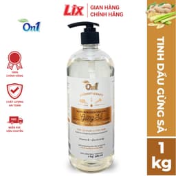 Thumbnail Nước rửa chén On1 tinh dầu hương gừng sả dung tích 1Kg - Sạch bóng vết dầu mỡ - Bảo vệ da tay N5503 2