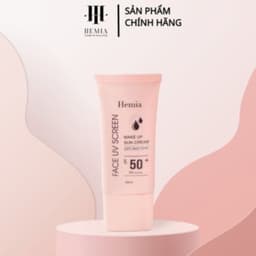 Thumbnail Combo Kem chống nắng 50ml SPF50+ PA++++ và cọ quét mặt nạ Hemia giúp da thấm mướt nhanh, mịn màng 4