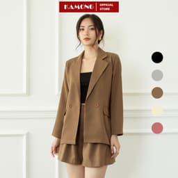 Thumbnail Áo blazer nữ tay dài KAMONG phong cách công sở. 1