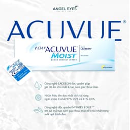 Thumbnail Lens áp tròng trong suốt 1 ngày Angel Eyes Acuvue của Mỹ độ cận 1-10 (Lens dùng 1 lần cận | Kính áp tròng hàng ngày) 1